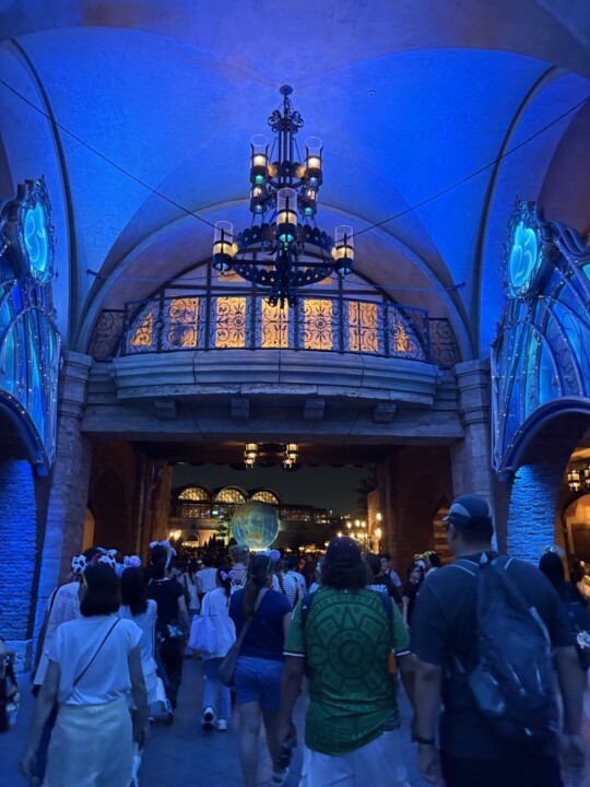 夜の東京ディズニーリゾートにて